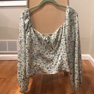 Abercrombie & Fitch size XL, light blue floral, like new